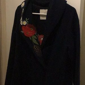 Angel of the North Navy Floral Cardigan